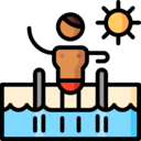 sun,swimming pool,people,sunny,leisure,holidays,swimming